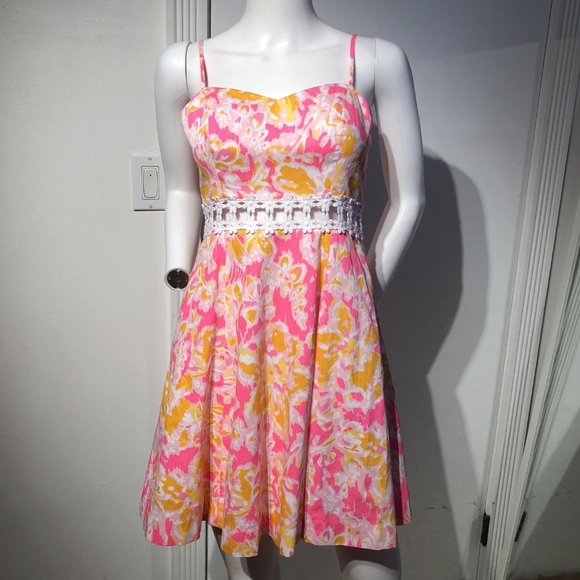 Lilly Pulitzer Dresses & Skirts - Lilly Pulitzer LENORE Lace Cut-Out Sun Dress
